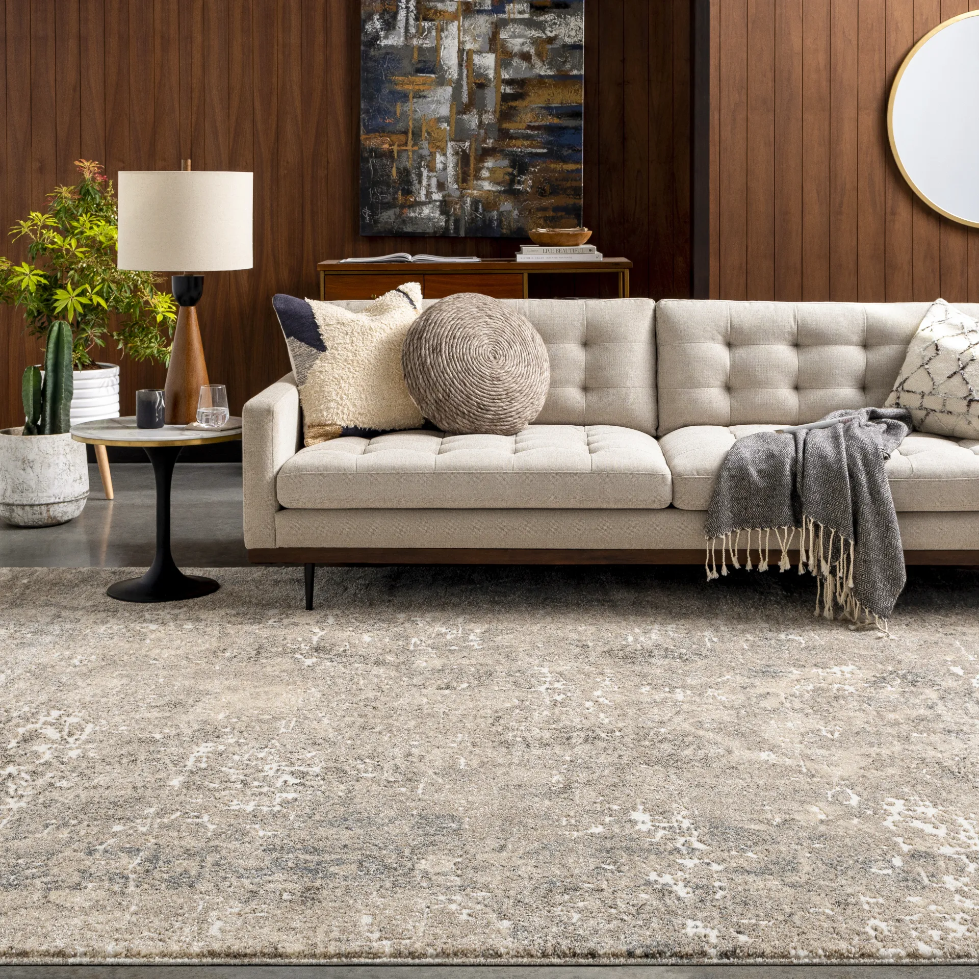 Taormina Beige 8'9 x 12' Rug - Image 5