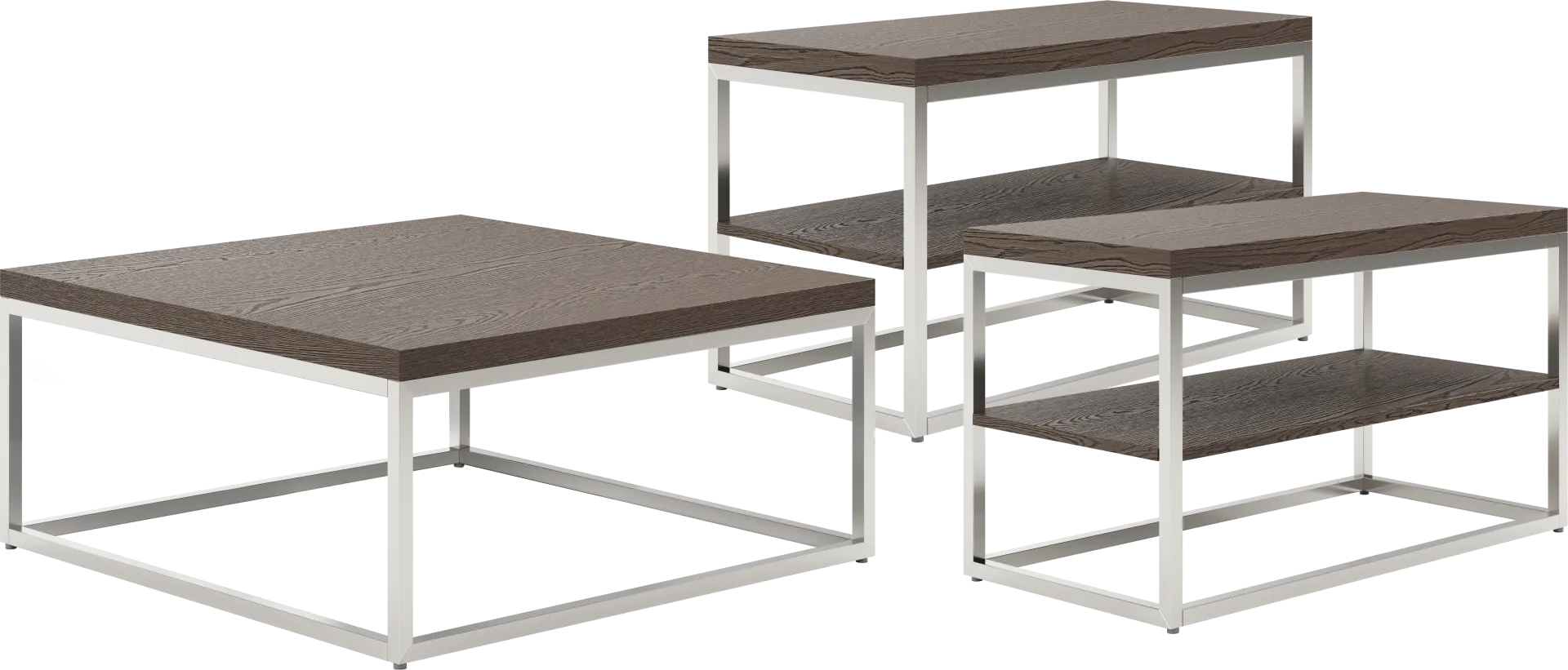 Dyer Caramel 3 Pc Table Set - Image 1