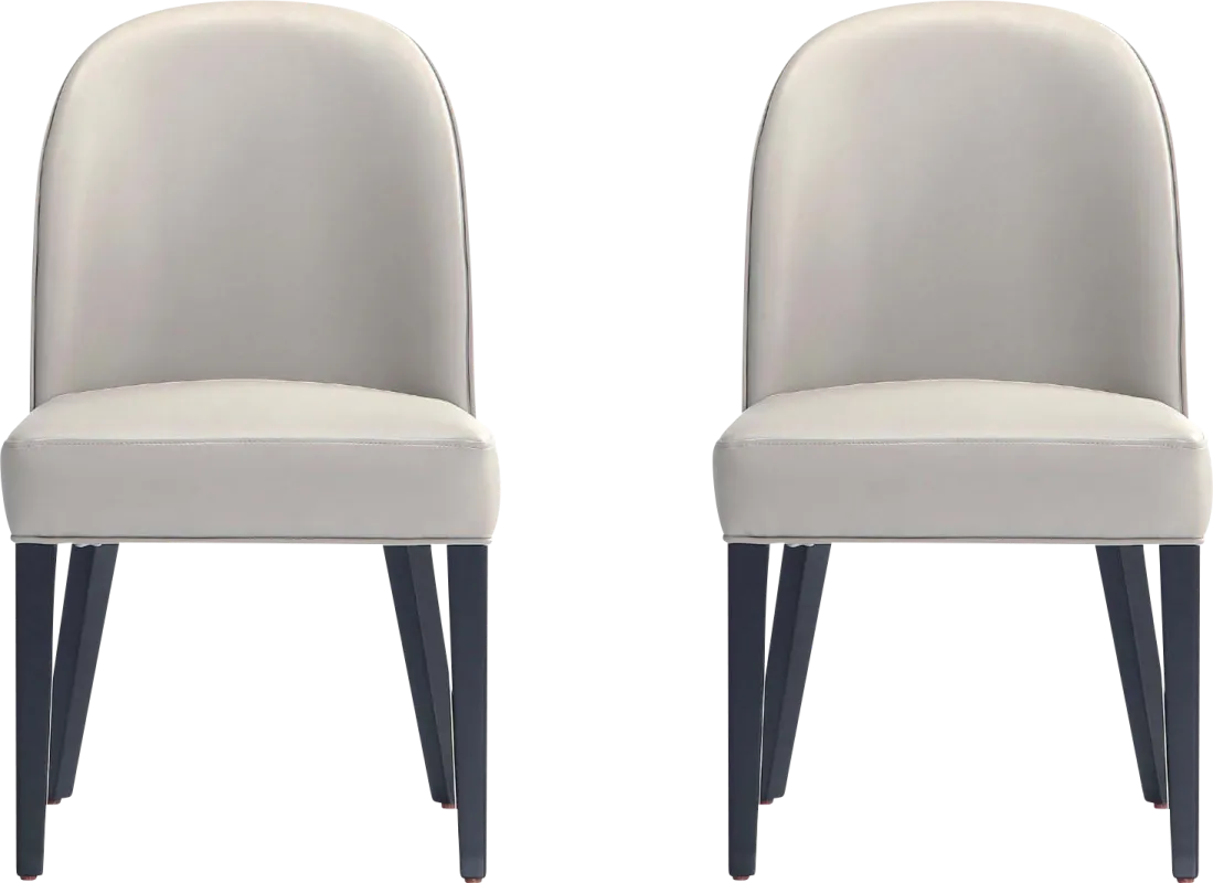 Wennes Light Gray Dining Chair, Set of 2