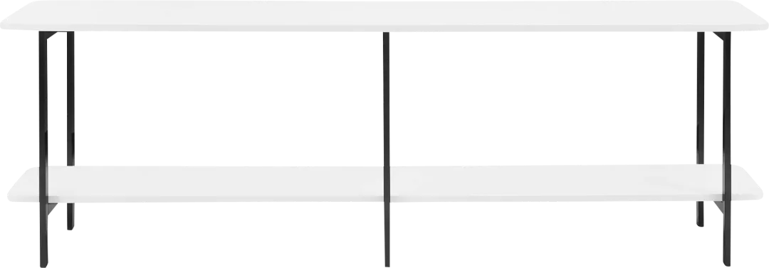 Aardvark Walk White 71 in. Console