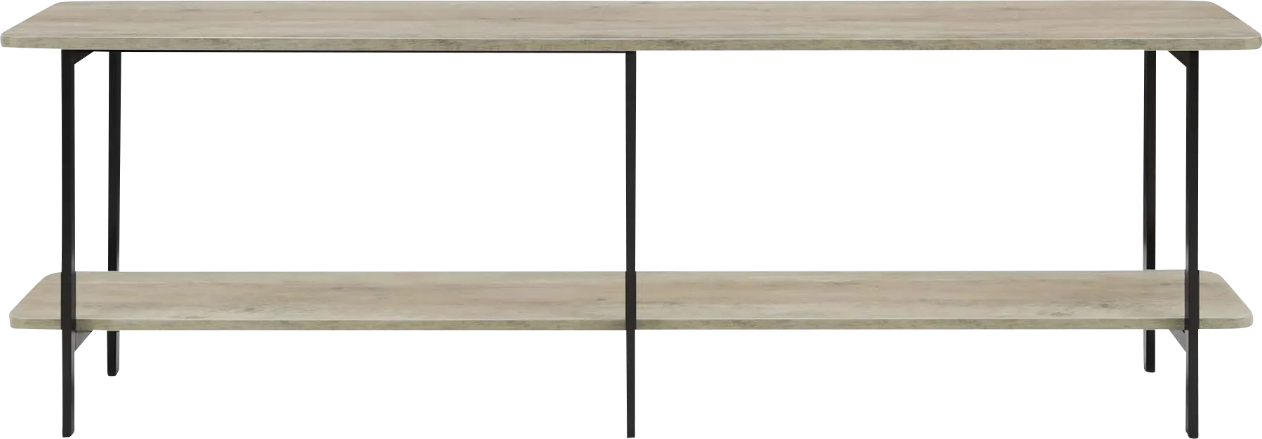 Aardvark Walk Gray 71 in. Console