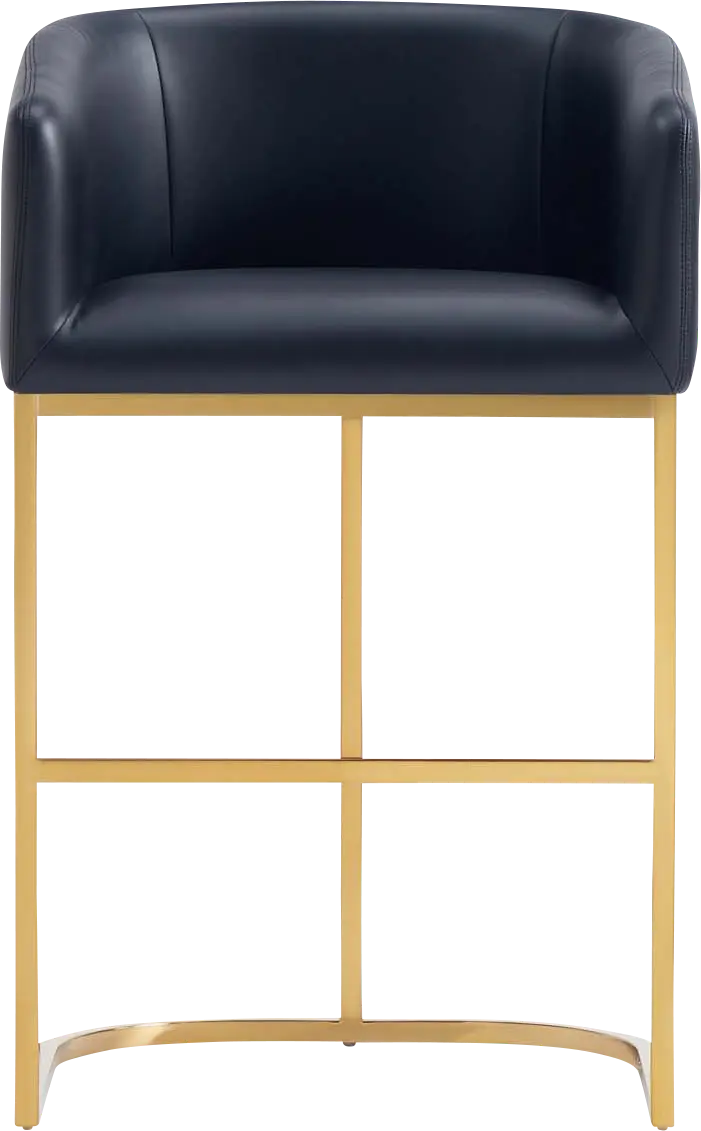 Kimron Black Counter Stool