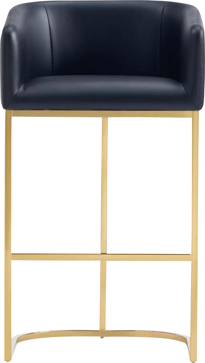 Kimron Black Barstool - Thumbnail - Image 1