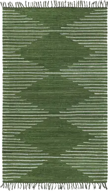 Damone Green 5'1 x 8' Rug