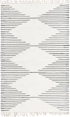 Valez White 5'1 x 8' Rug