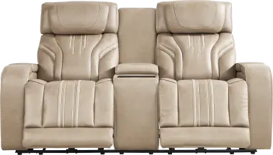 triple power console loveseat with audio