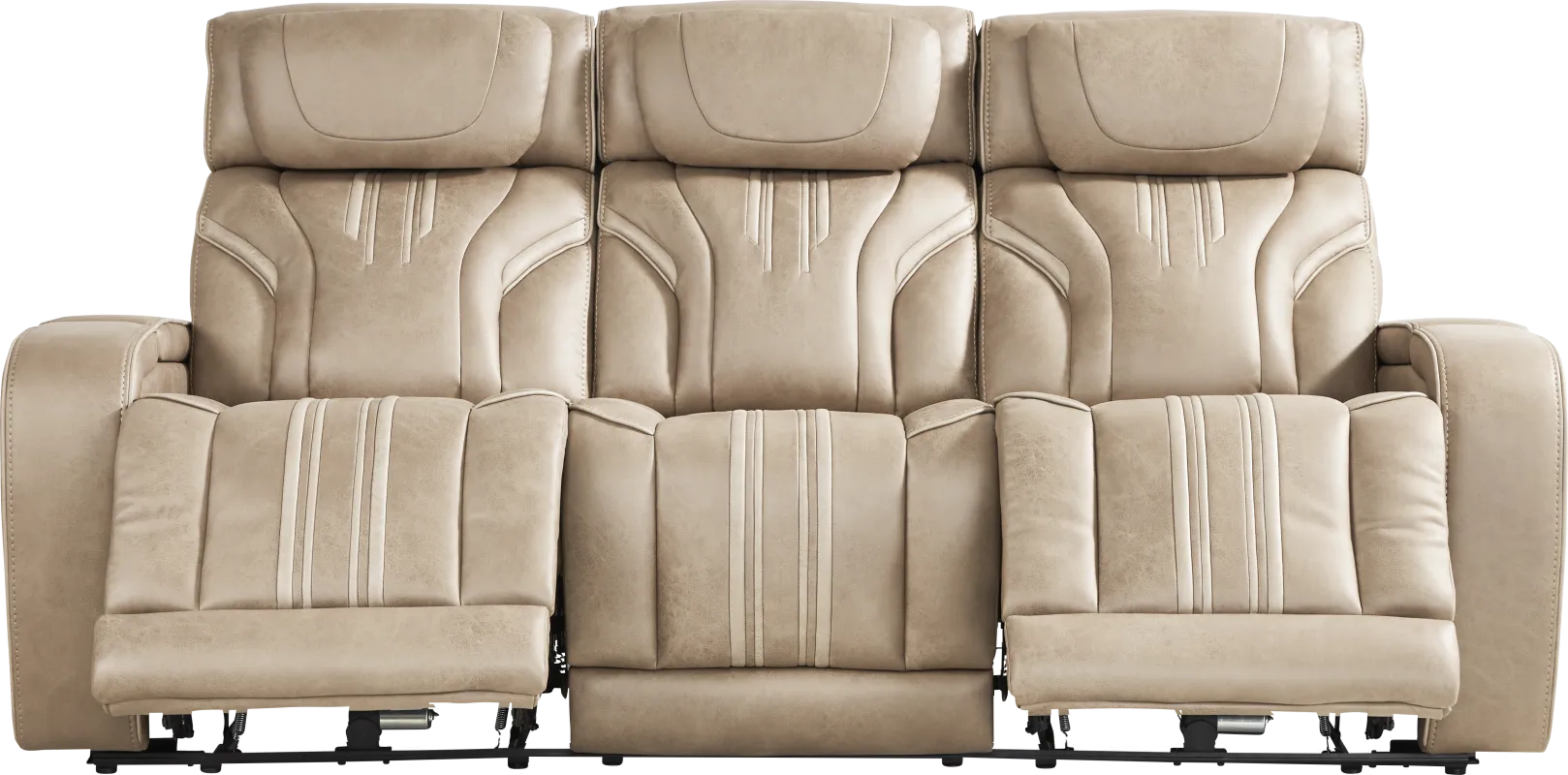Southlake Sand Triple Power Reclining Sofa with Audio