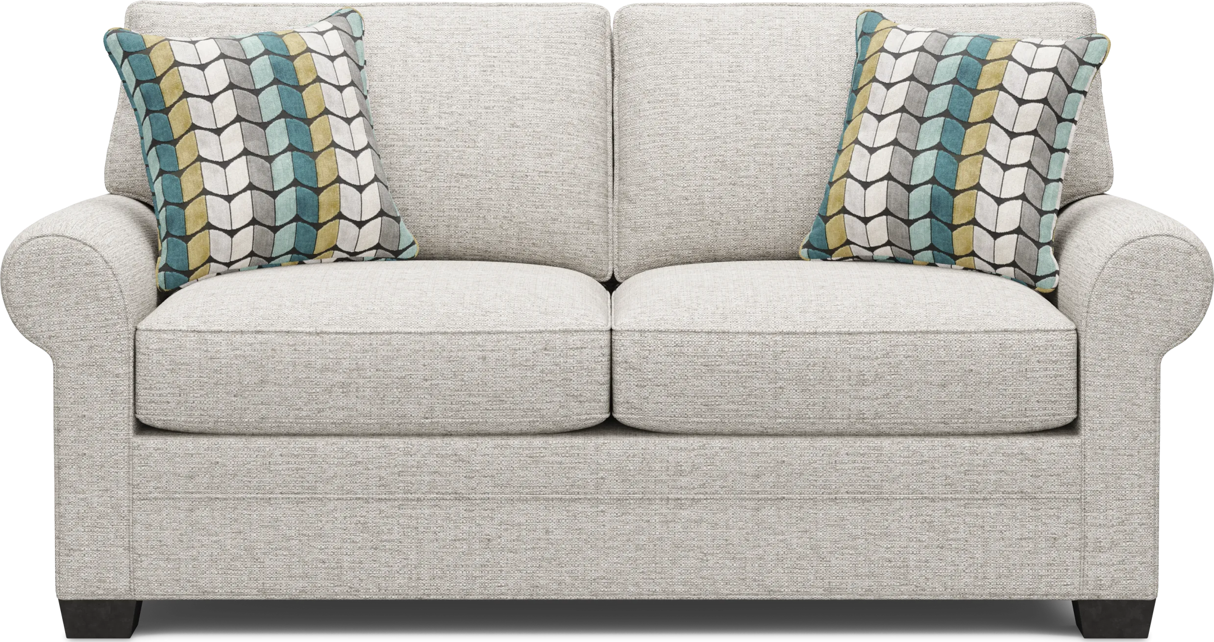 Bellingham Mushroom Textured Chenille Gel Foam Sleeper Loveseat - Thumbnail - Image 1