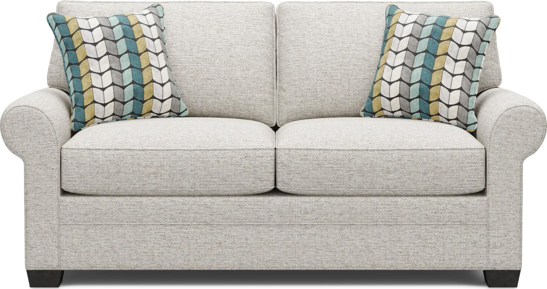 Bellingham Mushroom Textured Chenille Gel Foam Sleeper Loveseat - Image 1