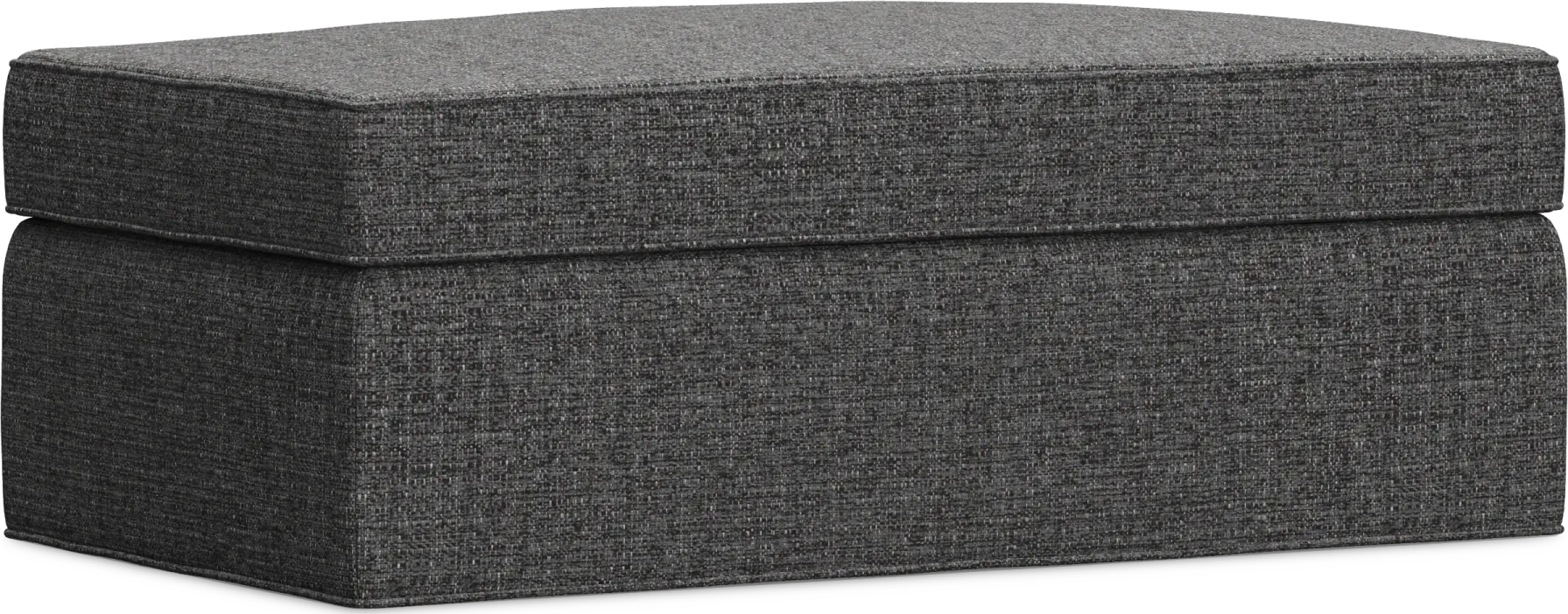 Bellingham Granite Textured Storage Ottoman - Thumbnail - Image 1