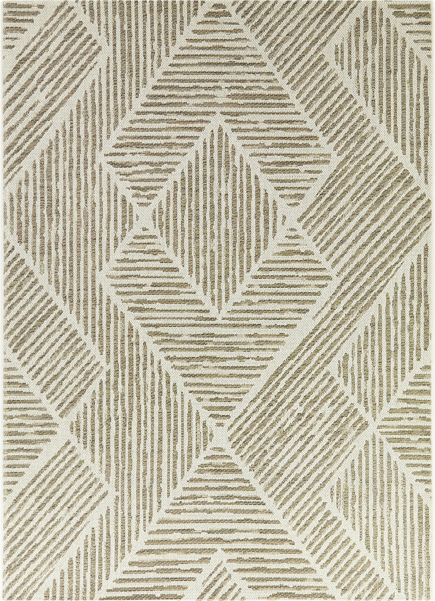 Simeon Tan 7'10 x 10' Indoor/Outdoor Rug - Thumbnail - Image 1