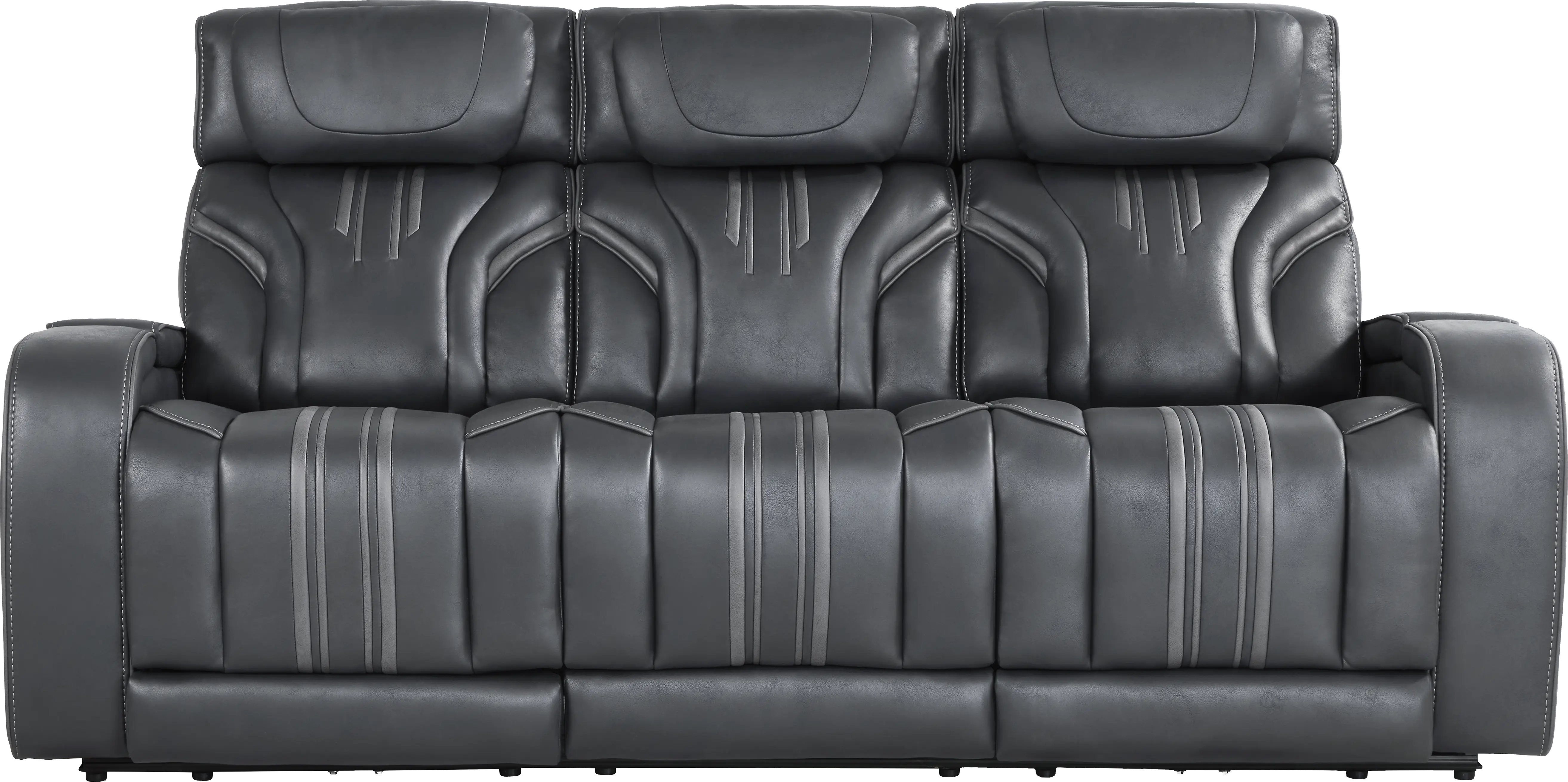 Southlake Navy 5 Pc Living Room with Triple Power Reclining Sofa - Thumbnail - Image 2