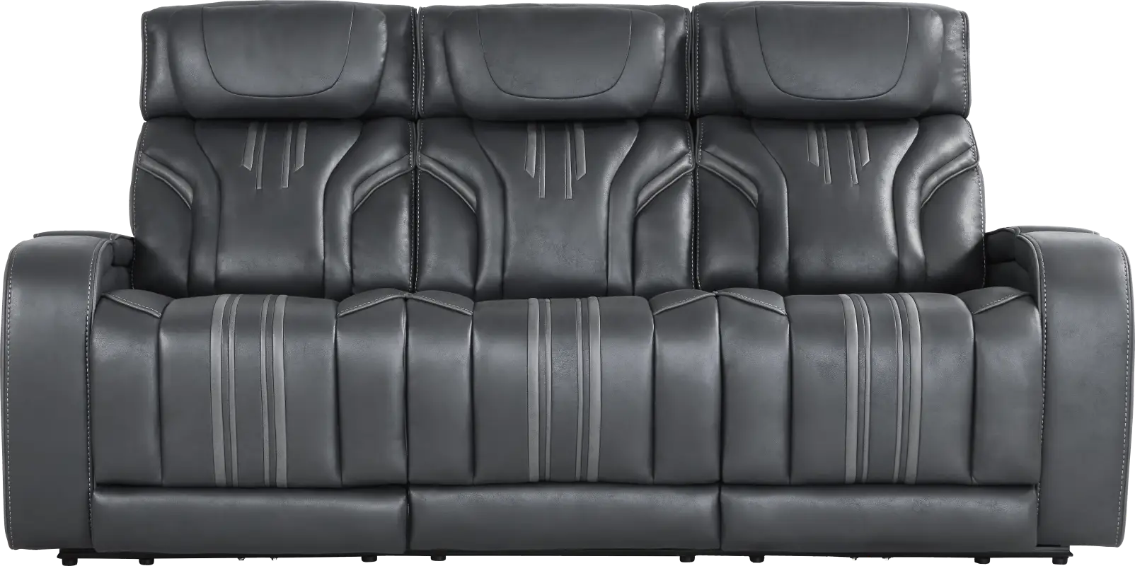 Southlake Navy Triple Power Reclining Sofa with Audio