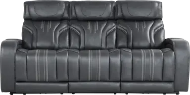 triple power reclining sofa with audio