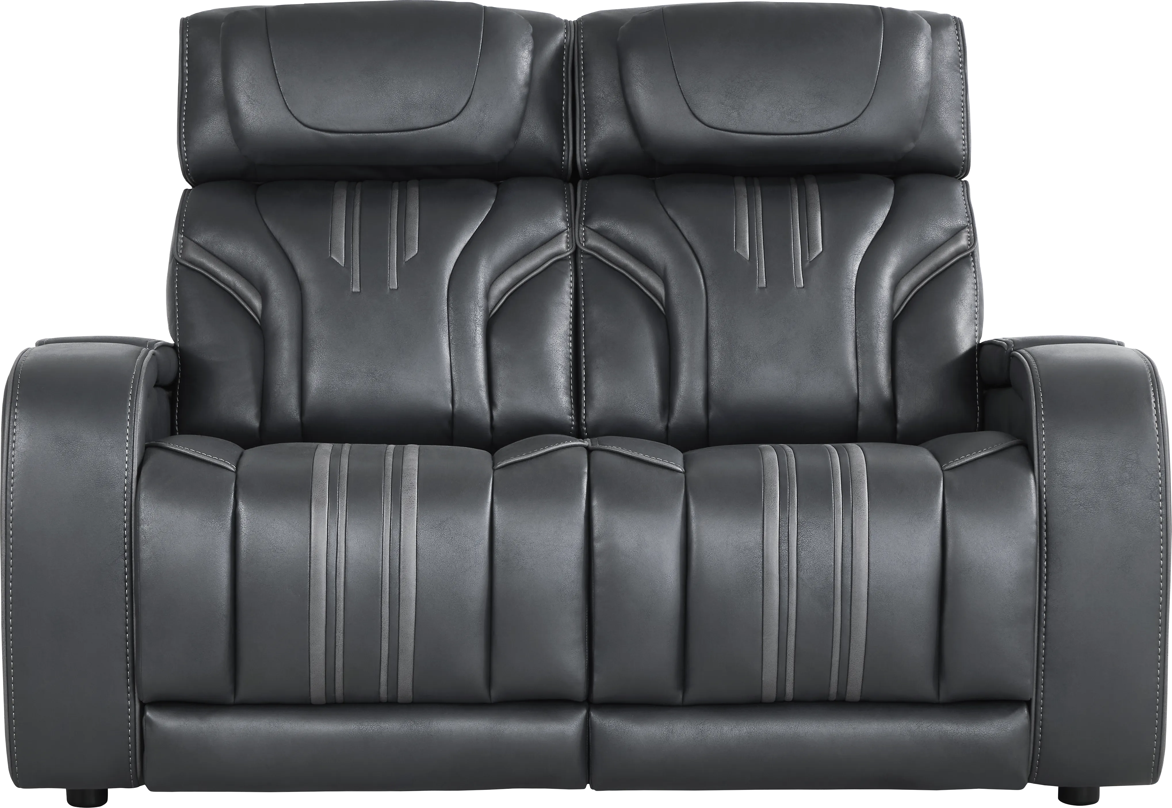 Southlake Navy 5 Pc Living Room with Triple Power Reclining Sofa - Thumbnail - Image 10