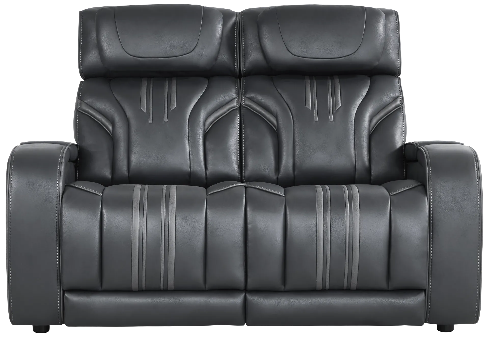 navy stationary loveseat