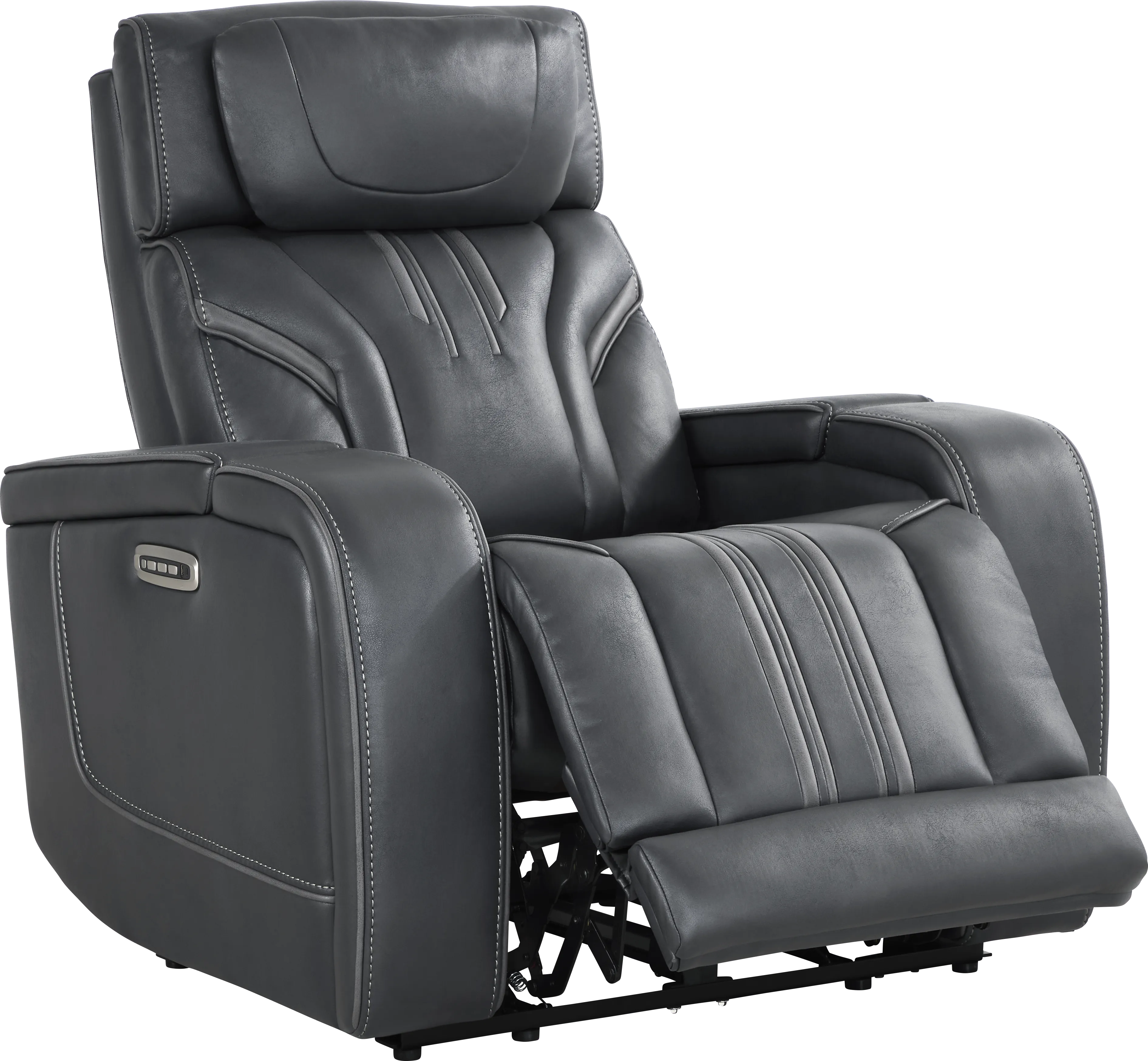Southlake Navy Triple Power Recliner - Thumbnail - Image 1