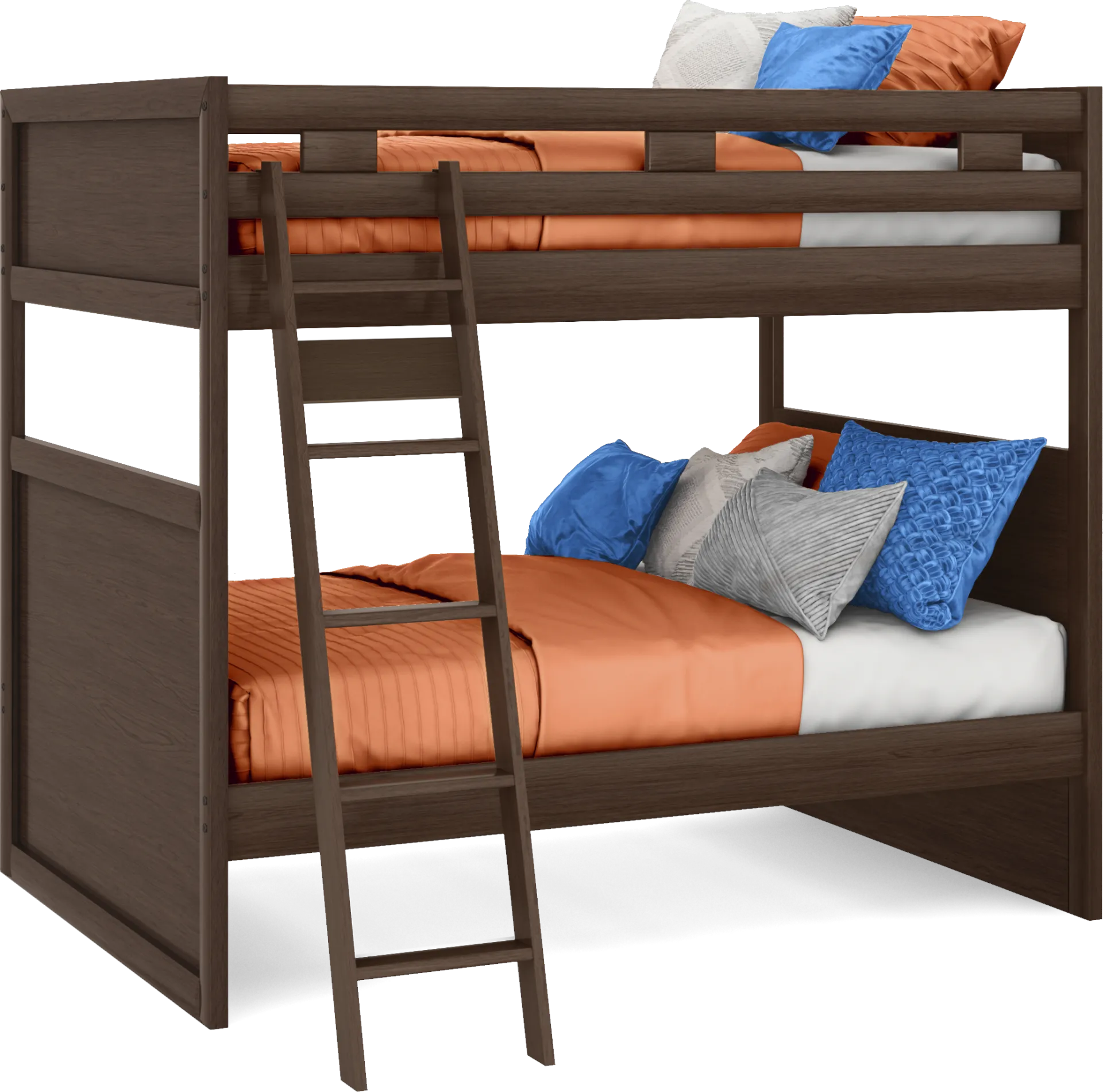 Ivy League 2.0 Walnut Full/Full Bunk Bed - Image 1