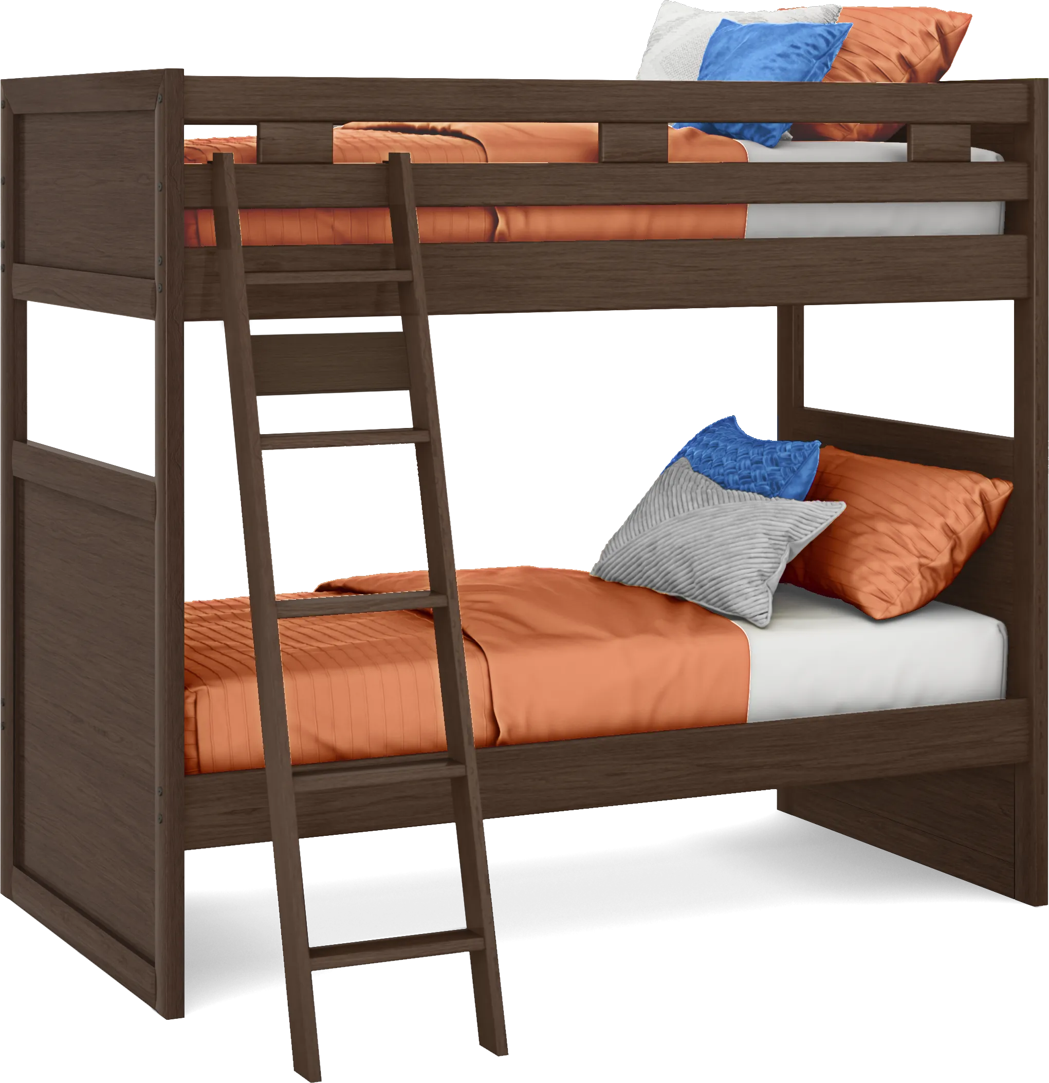 Ivy League 2.0 Walnut Twin/Twin Bunk Bed - Thumbnail - Image 1