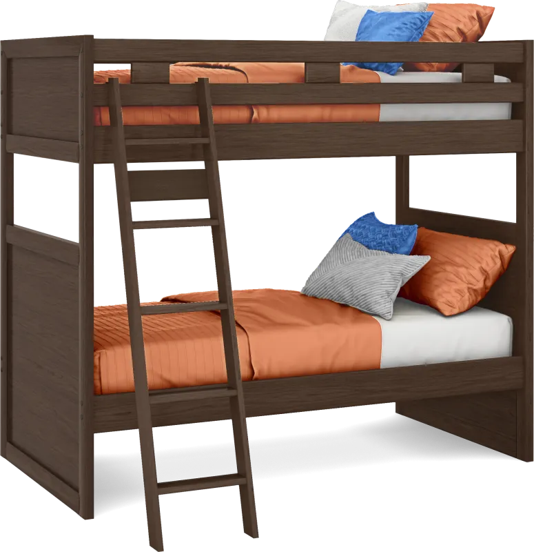 Ivy League 2.0 Walnut Twin/Twin Bunk Bed