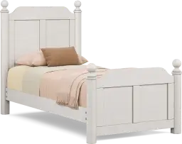 3 pc twin poster bed