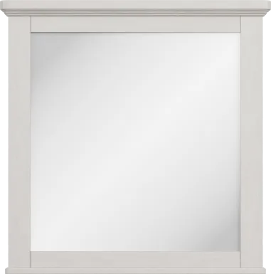 Kids South Bend Washed White Mirror