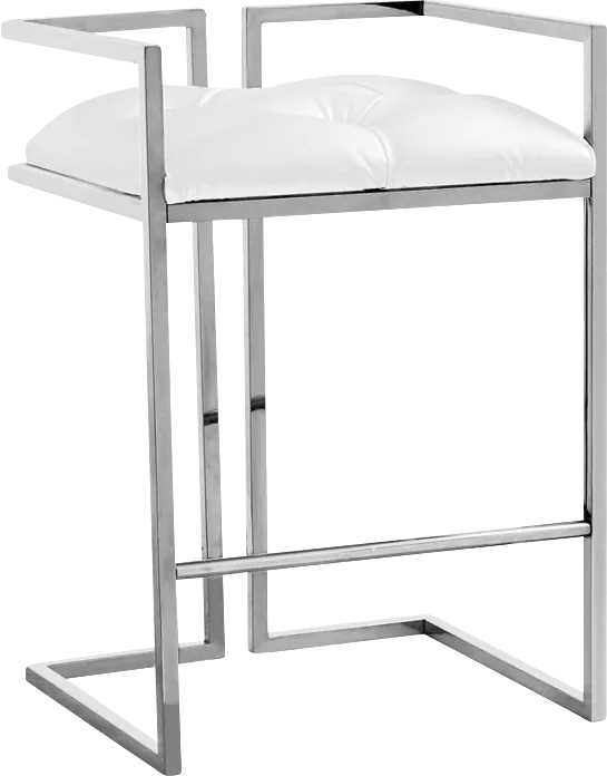 Kalmano White Counter Height Stool - Image 1