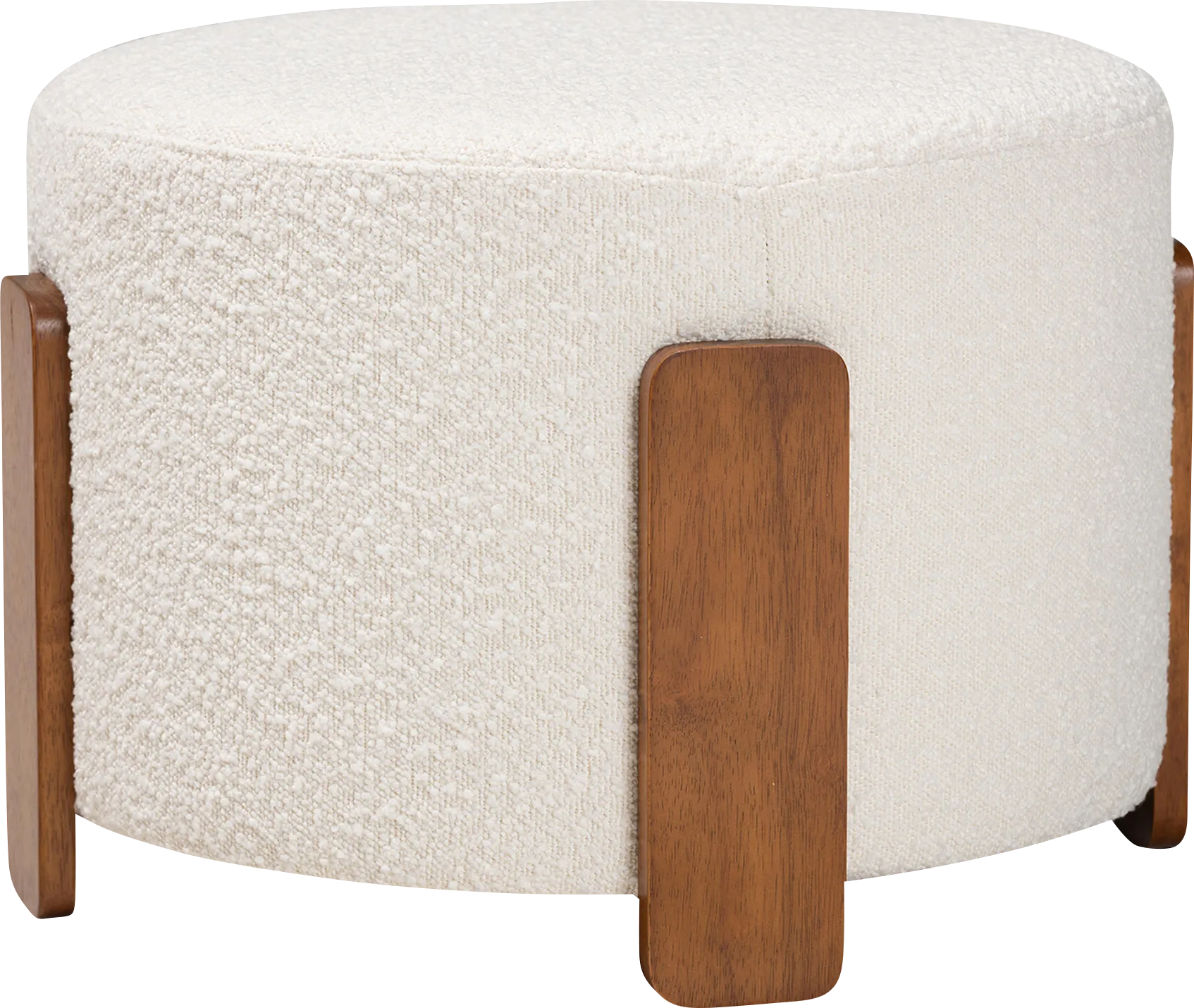 Geddings Cream Ottoman - Image 1