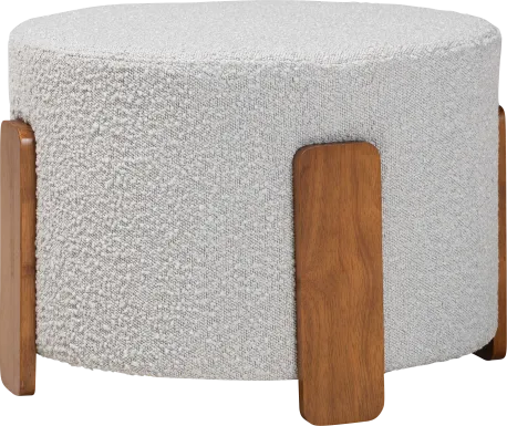 Geddings Gray Ottoman