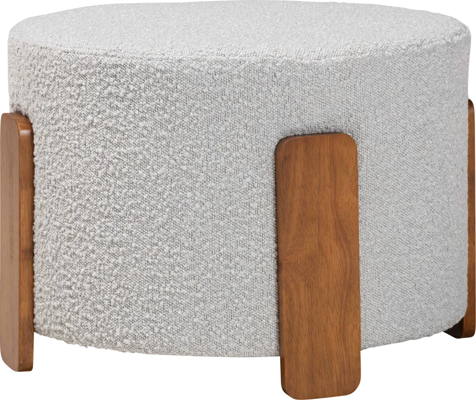 Geddings Gray Ottoman