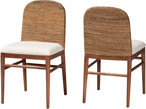 Krakue Brown Dining Chair, Set of 2
