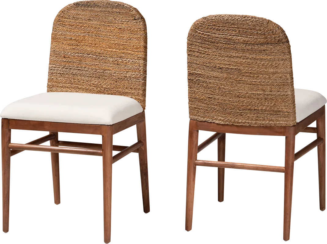 Krakue Brown Dining Chair, Set of 2