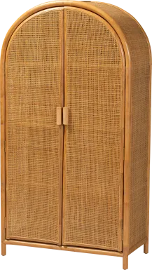 Lekehia Brown Storage Cabinet