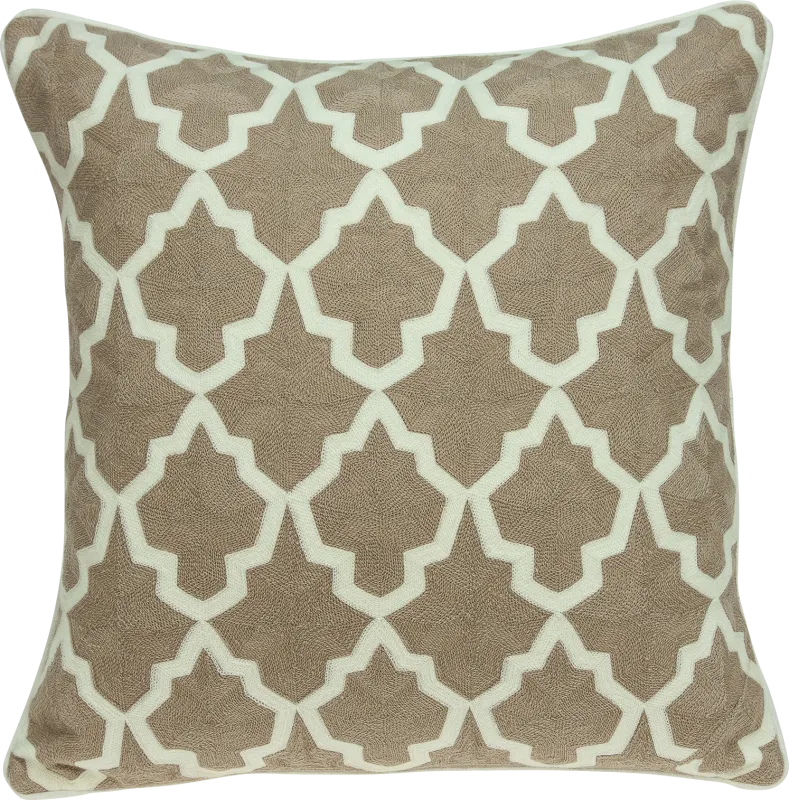 Aloin Beige Accent Pillow