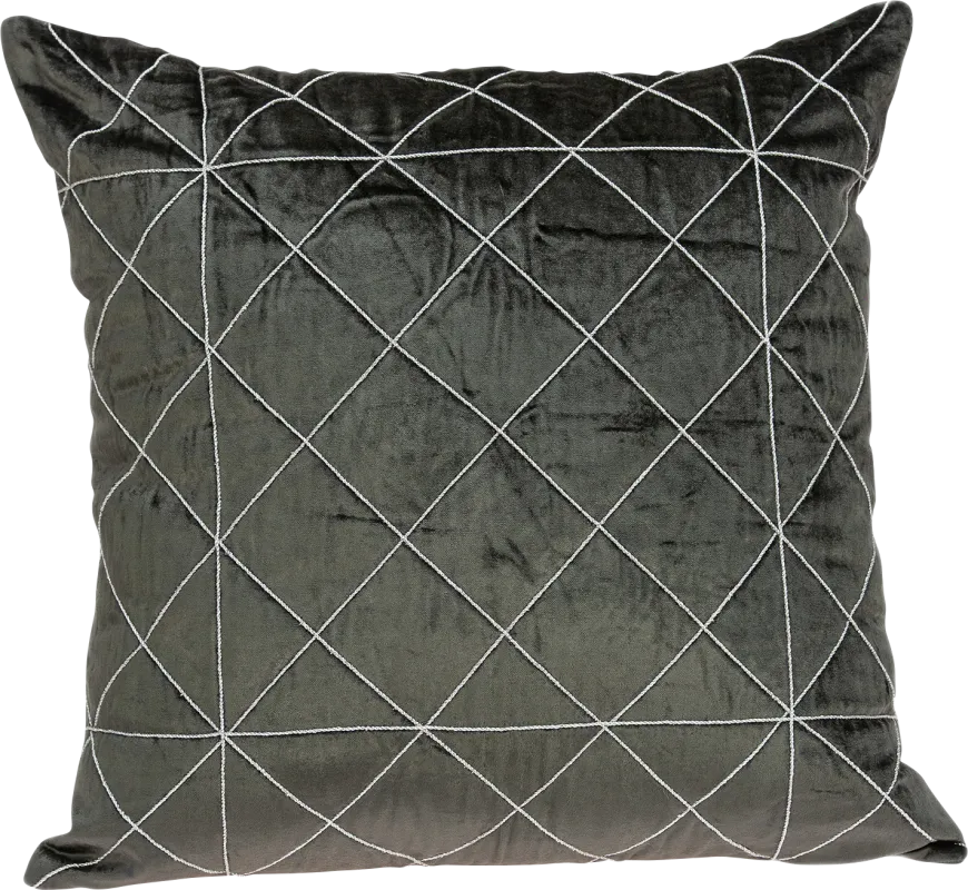 Donston Gray Accent Pillow