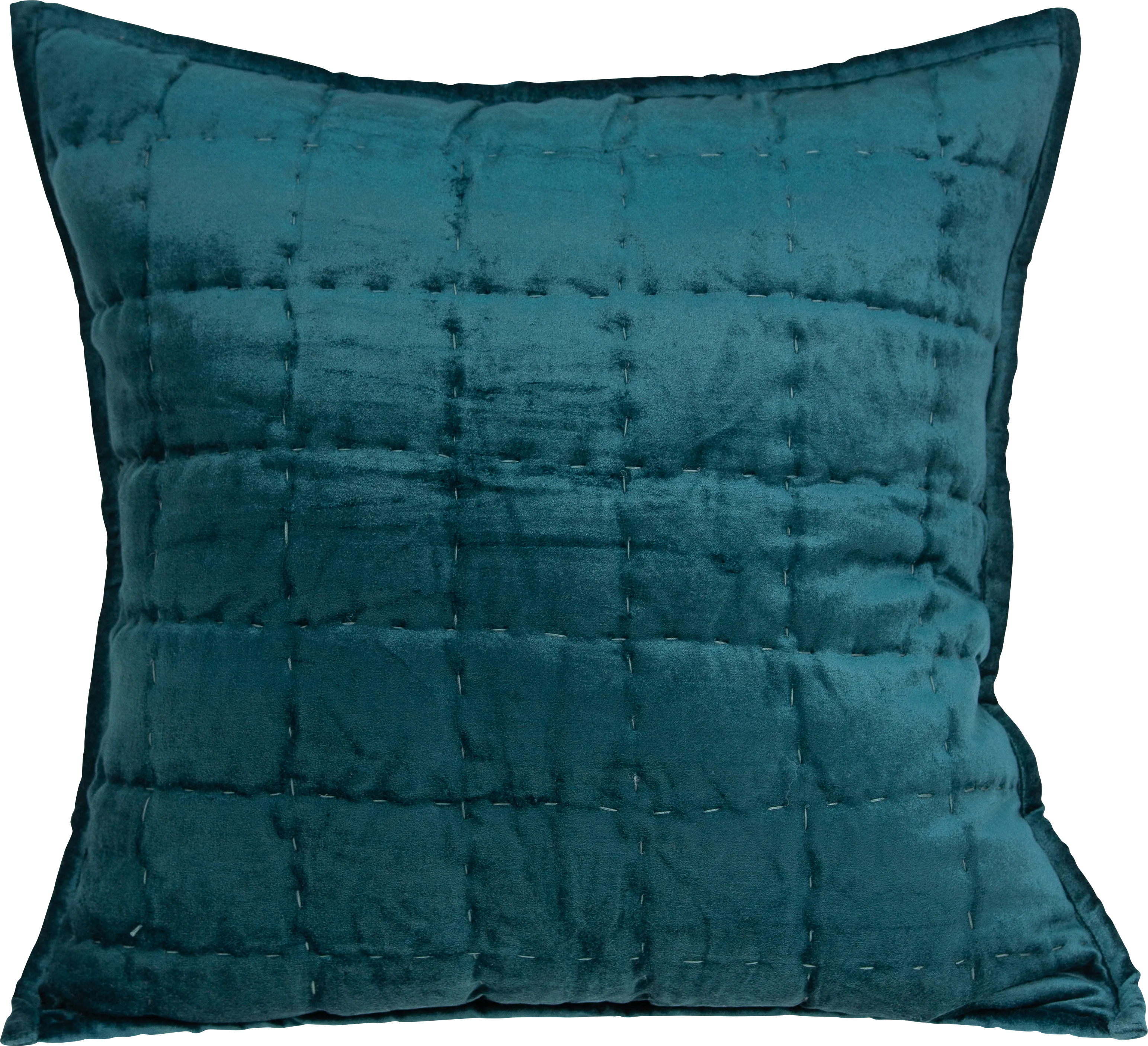 Ethelyn Teal Accent Pillow - Thumbnail - Image 1