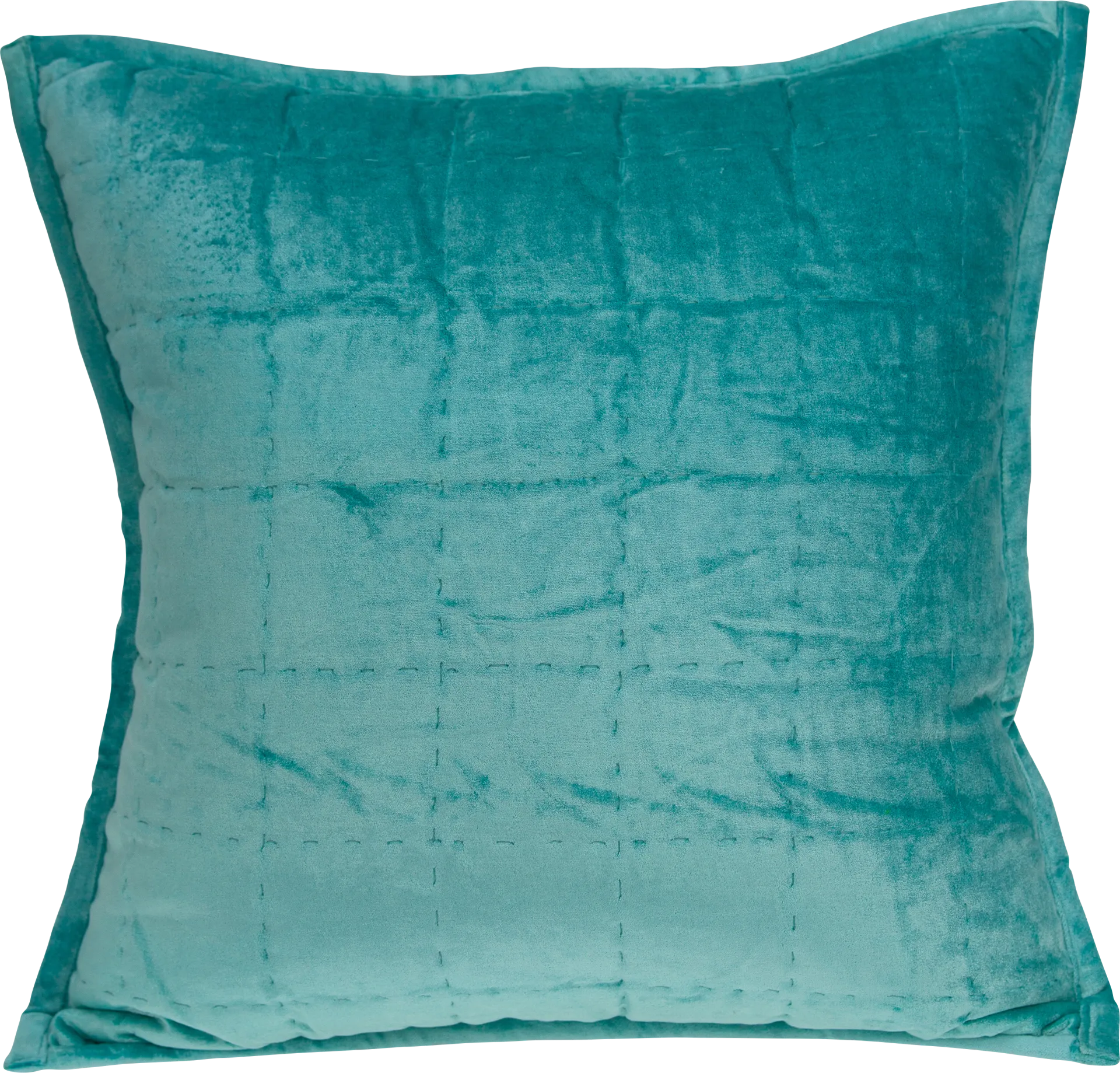 Ethelyn Aqua Accent Pillow - Image 1