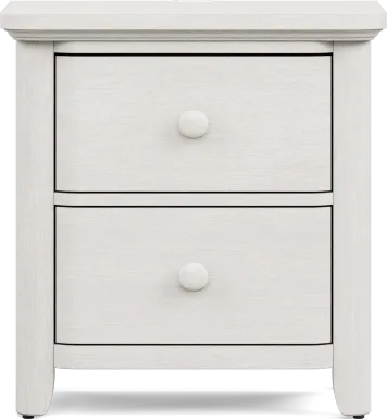 Kids South Bend Washed White Nightstand