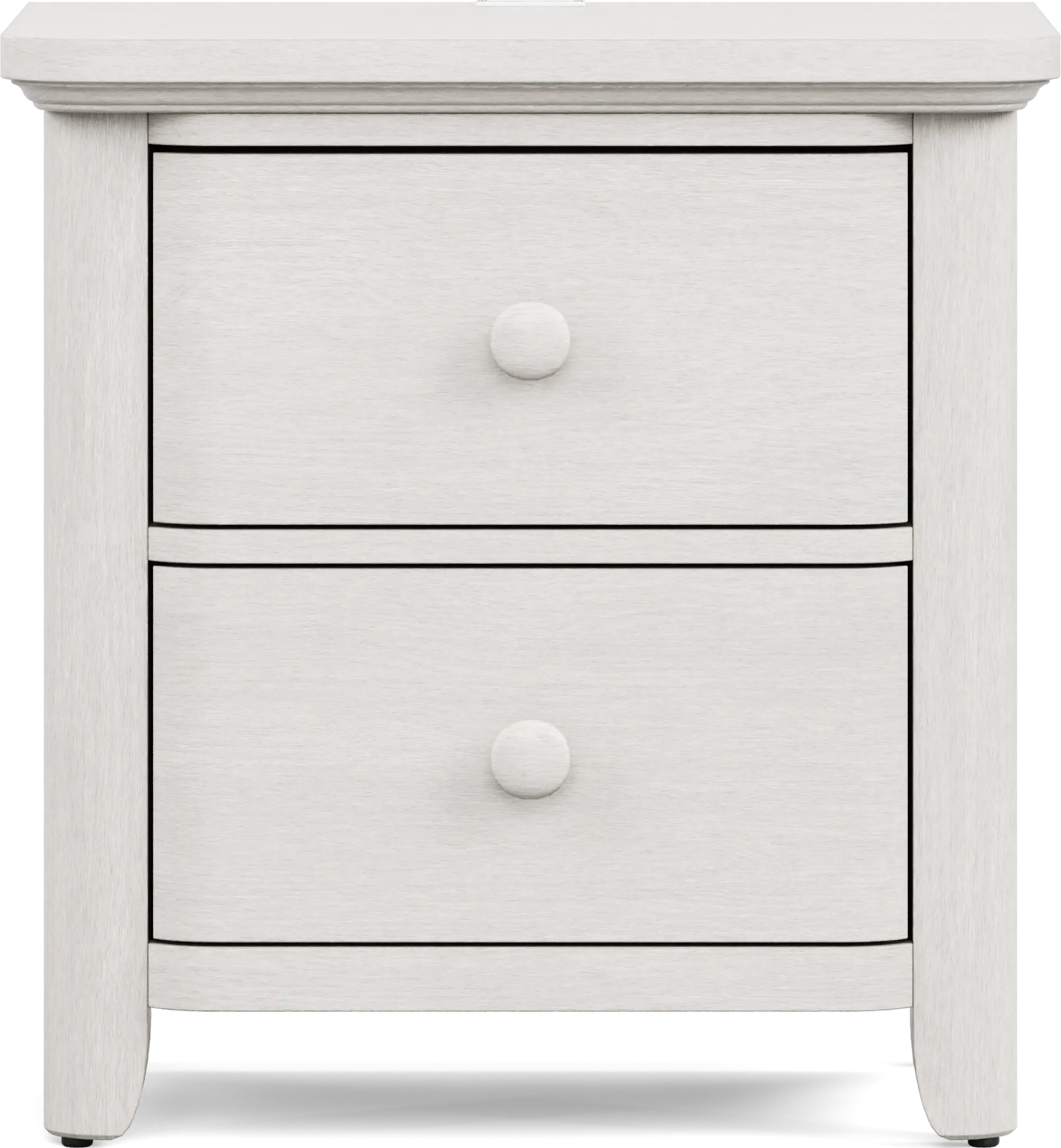 Kids South Bend Washed White Nightstand