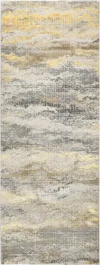 Melirane Gold 2'10 x 7'10 Runner Rug
