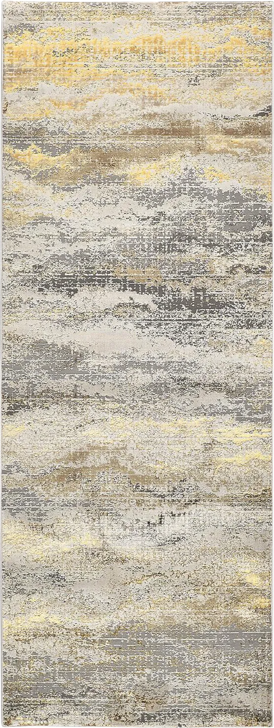 Melirane Gold 2'10 x 7'10 Runner Rug - Image 1