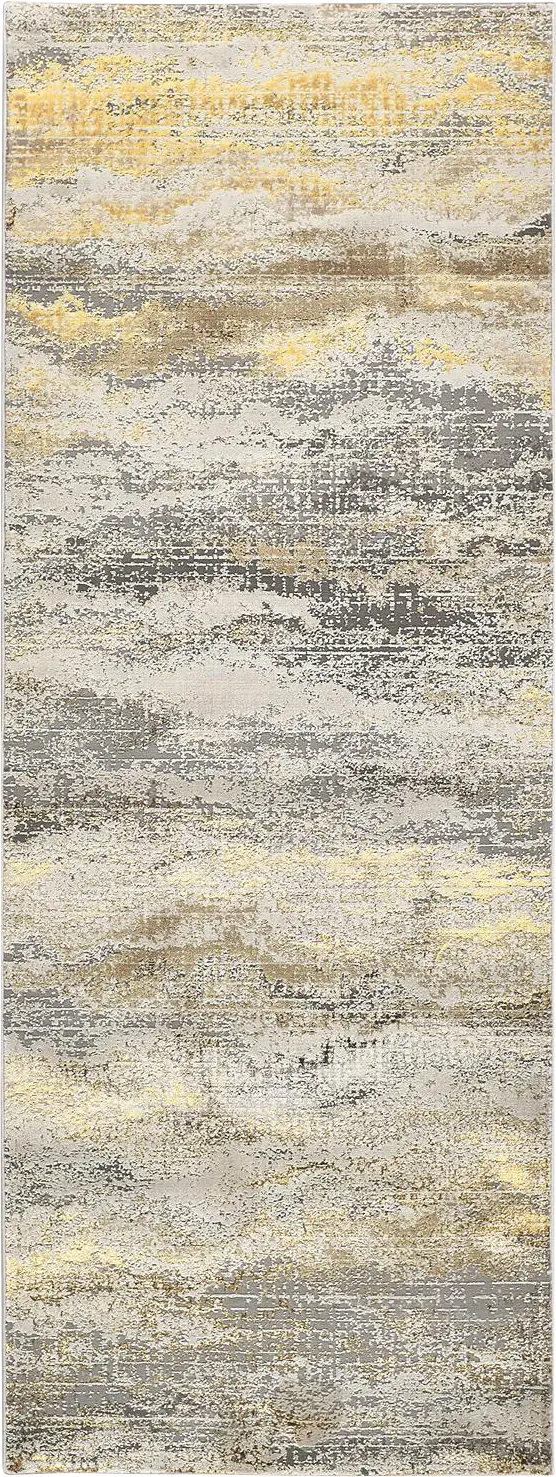 Melirane Gold 2'10 x 7'10 Runner Rug