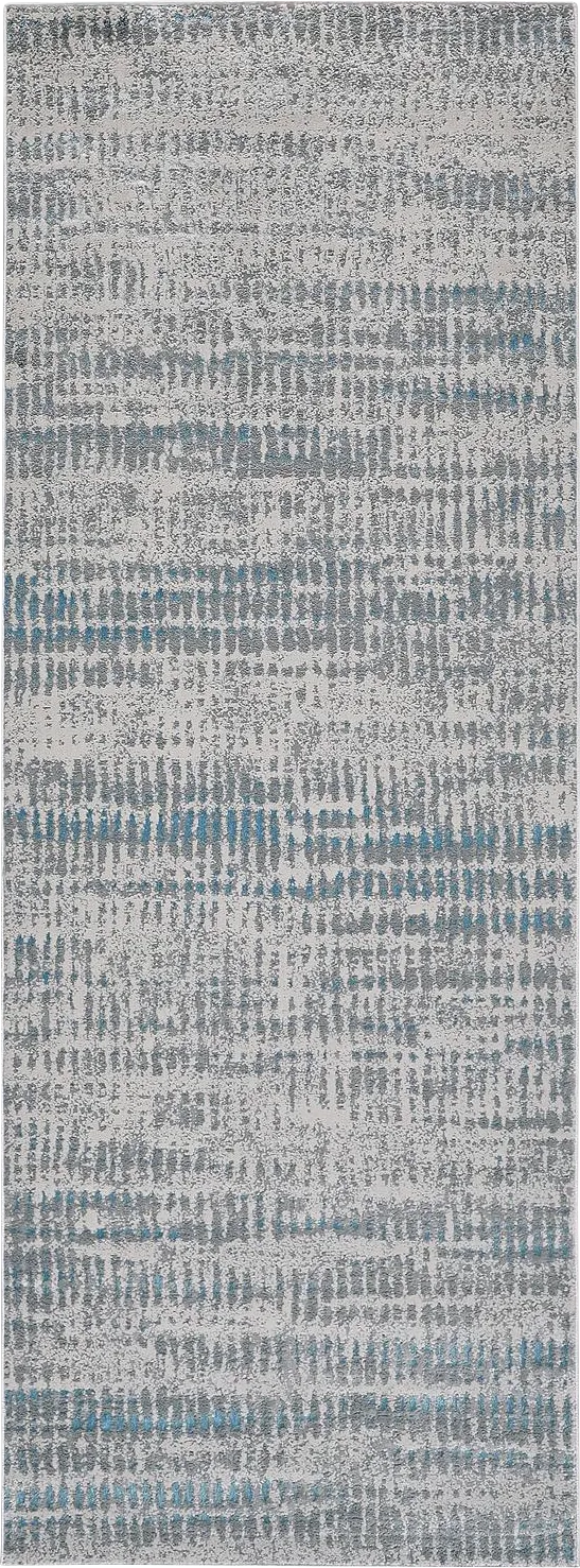 Lonree Blue 2'10 x 7'10 Runner Rug - Image 1