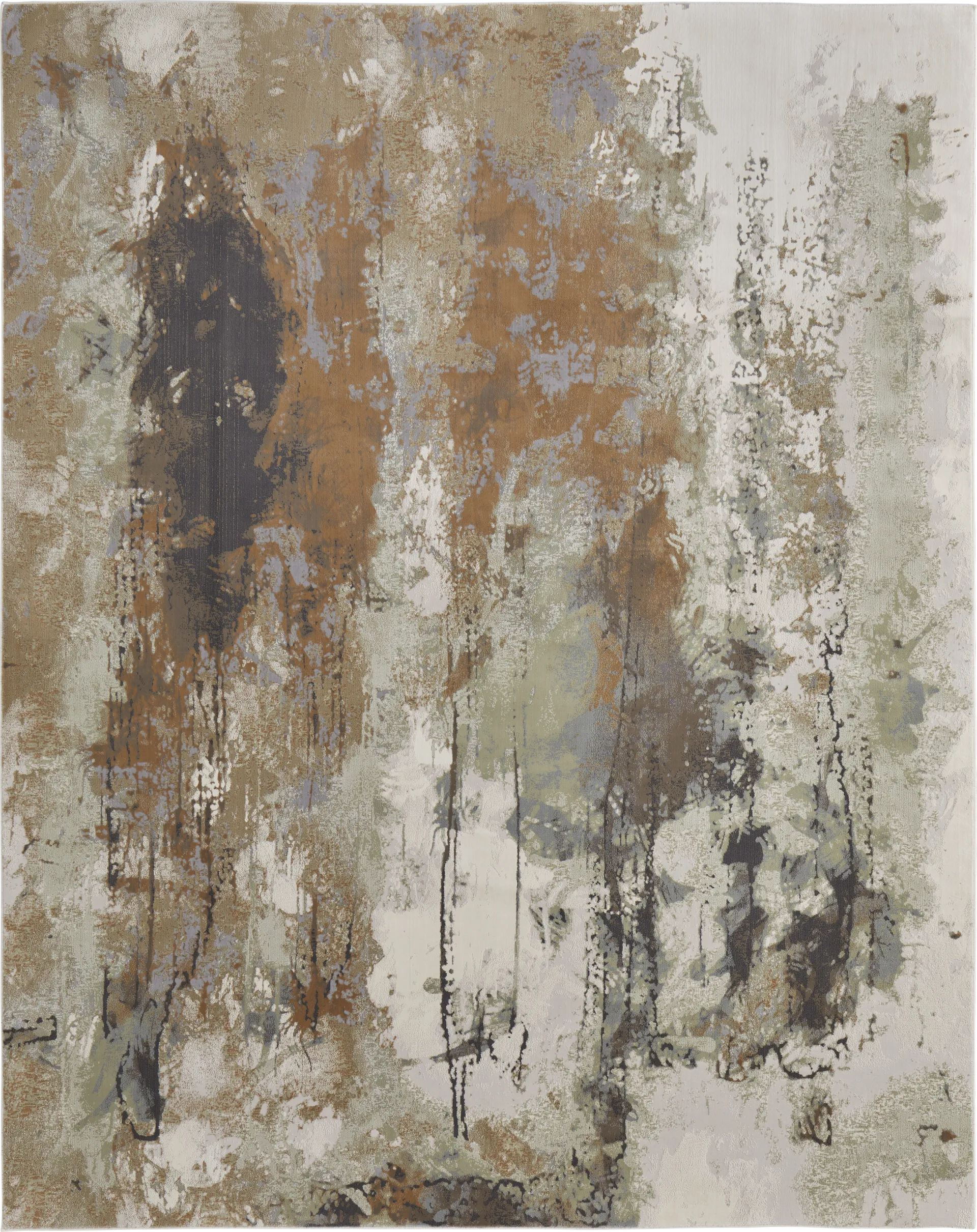Tuncour Orange 5' x 7'6 Rug - Image 1