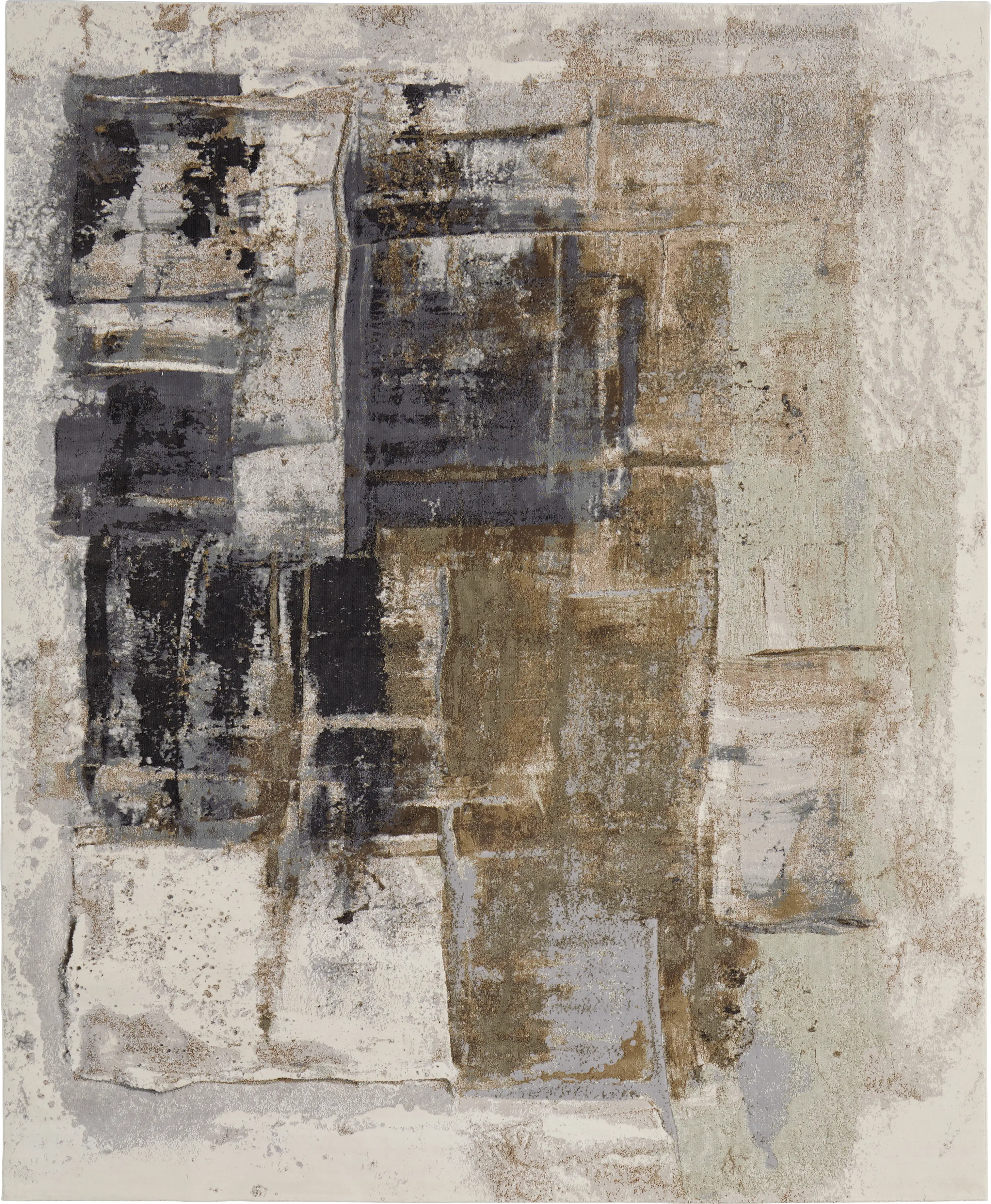 Exree Brown 7'9 x 10' Rug - Thumbnail - Image 1