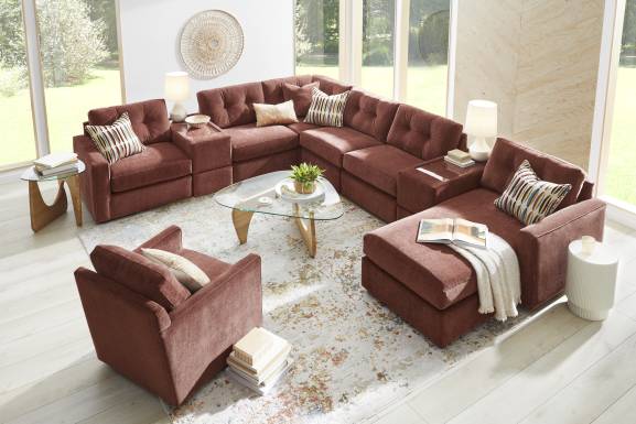 Merlot 8 Pc Power Reclining ModularOne