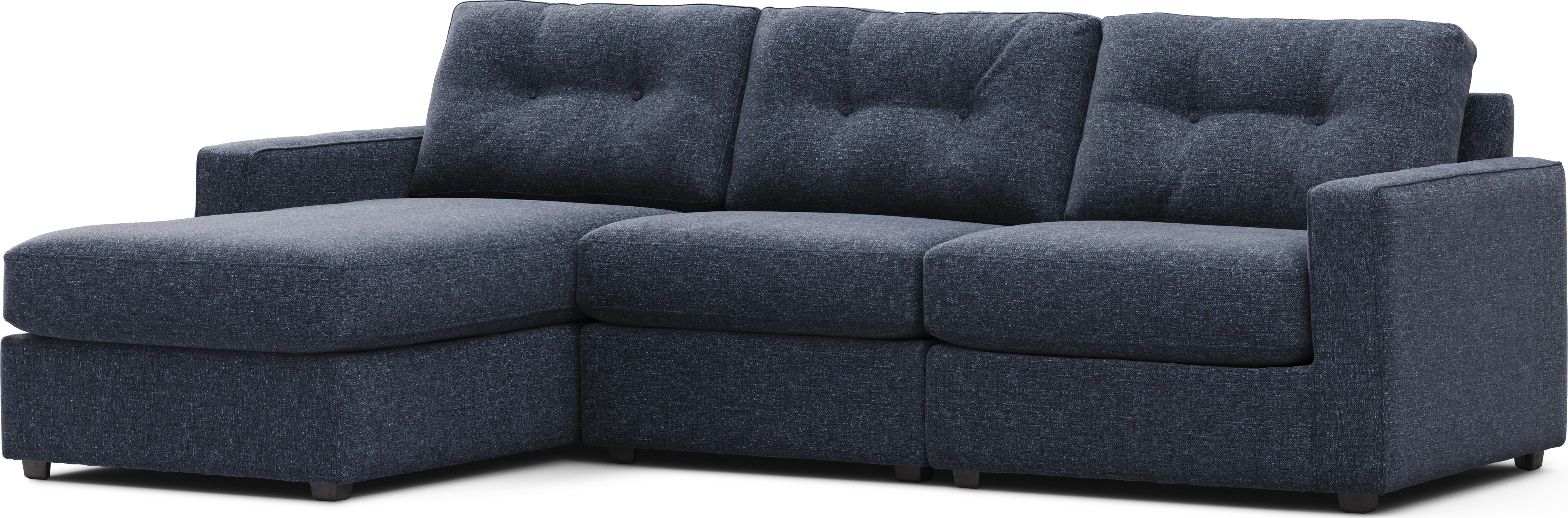 Dark Blue 3 Pc Power Reclining ModularOne - Thumbnail - Image 1