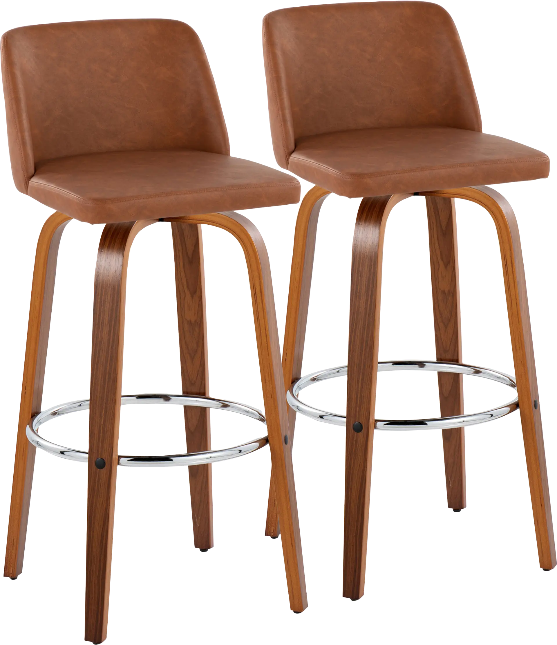Wymering X Camel Swivel Barstool, Set of 2