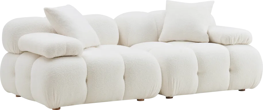 Crianza Cream Loveseat