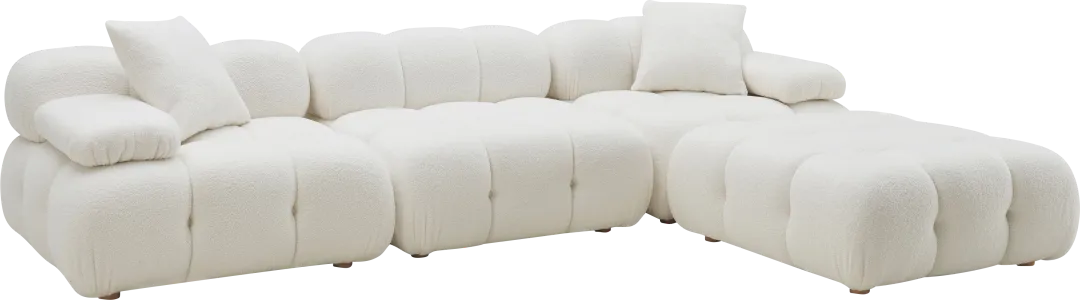 Crianza Cream 4 Pc Sectional